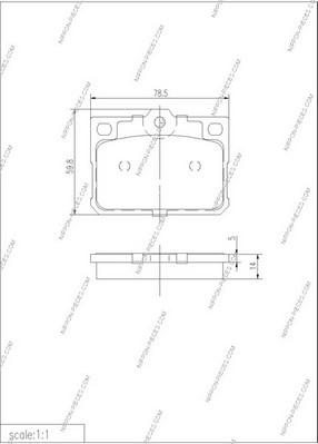 NPS M360I62 - Kit pastiglie freno, Freno a disco autozon.pro