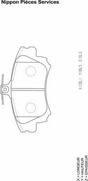 NPS M360I15 - Kit pastiglie freno, Freno a disco autozon.pro