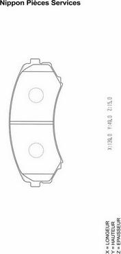 NPS M360I84 - Kit pastiglie freno, Freno a disco autozon.pro