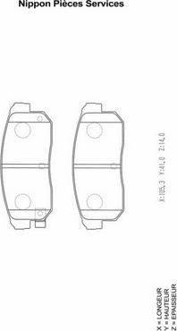 NPS M361A07 - Kit pastiglie freno, Freno a disco autozon.pro