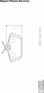 NPS M361I18 - Kit pastiglie freno, Freno a disco autozon.pro