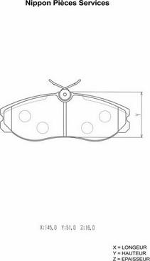 NPS N360N59 - Kit pastiglie freno, Freno a disco autozon.pro