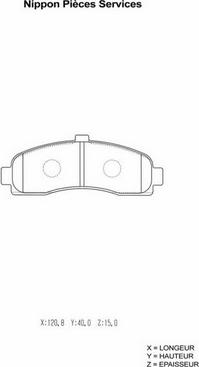 NPS N360N56 - Kit pastiglie freno, Freno a disco autozon.pro