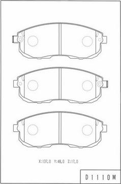 NPS N360N66 - Kit pastiglie freno, Freno a disco autozon.pro