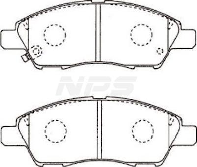 NPS N360N105 - Kit pastiglie freno, Freno a disco autozon.pro