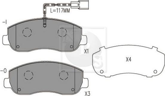 NPS N360N103 - Kit pastiglie freno, Freno a disco autozon.pro