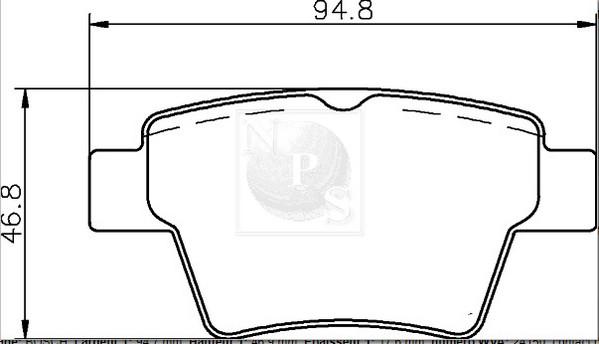 NPS P361A05 - Kit pastiglie freno, Freno a disco autozon.pro