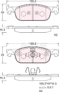 NPS R360T07 - Kit pastiglie freno, Freno a disco autozon.pro