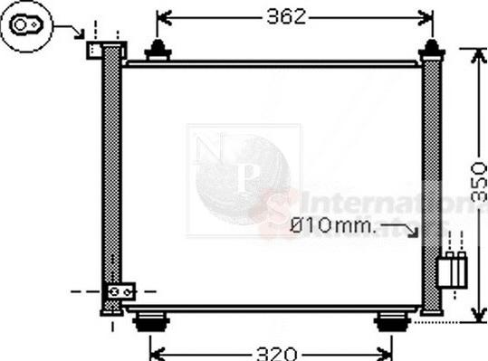 NPS S526I06 - Condensatore, Climatizzatore autozon.pro