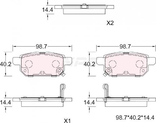 NPS S361I02 - Kit pastiglie freno, Freno a disco autozon.pro