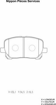 NPS T360A09 - Kit pastiglie freno, Freno a disco autozon.pro