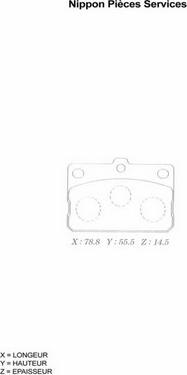 NPS T360A10 - Kit pastiglie freno, Freno a disco autozon.pro