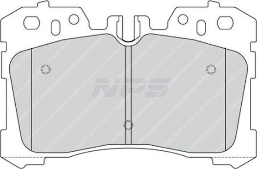 NPS T360A135 - Kit pastiglie freno, Freno a disco autozon.pro