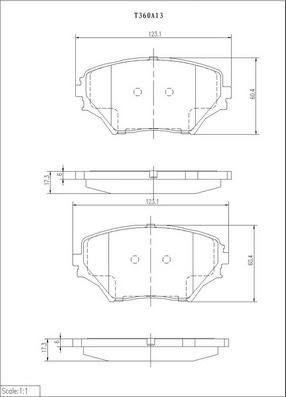 NPS T360A13 - Kit pastiglie freno, Freno a disco autozon.pro