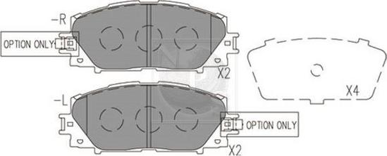 NPS T360A129 - Kit pastiglie freno, Freno a disco autozon.pro