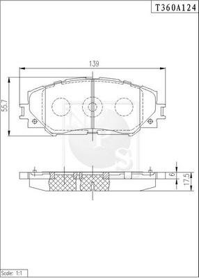 NPS T360A124 - Kit pastiglie freno, Freno a disco autozon.pro