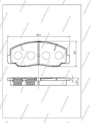 NPS T360A33 - Kit pastiglie freno, Freno a disco autozon.pro