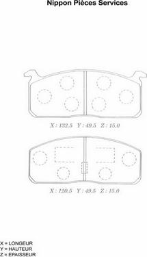 NPS T360A24 - Kit pastiglie freno, Freno a disco autozon.pro