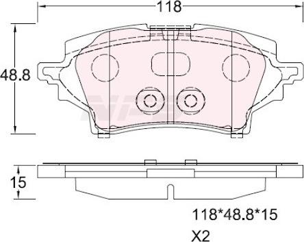 NPS T361A42 - Kit pastiglie freno, Freno a disco autozon.pro