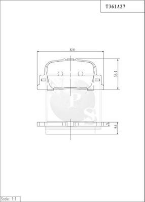 NPS T361A27 - Kit pastiglie freno, Freno a disco autozon.pro