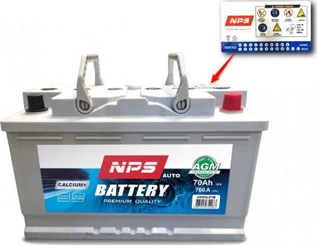 NPS U540L51B - Batteria avviamento autozon.pro