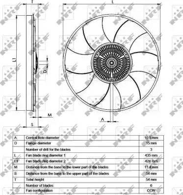 NRF 49539 - Giunto di collegamento, Ventilatore radiatore autozon.pro