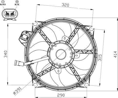 NRF 47965 - Ventola, Raffreddamento motore autozon.pro