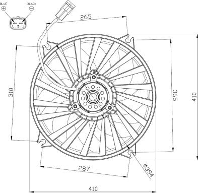 NRF 47962 - Ventola, Raffreddamento motore autozon.pro