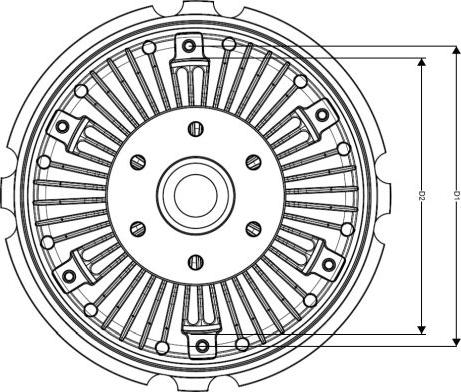 NRF 49069 - Giunto di collegamento, Ventilatore radiatore autozon.pro