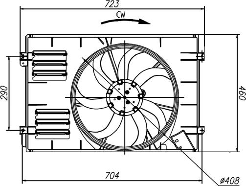 NRF 47925 - Ventola, Raffreddamento motore autozon.pro