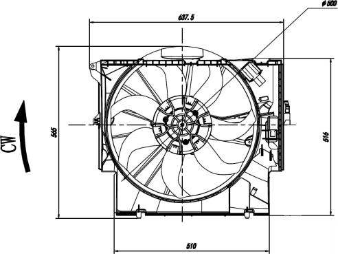 NRF 47923 - Ventola, Raffreddamento motore autozon.pro