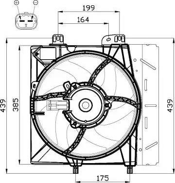 NRF 47495 - Ventola, Raffreddamento motore autozon.pro