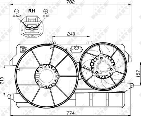 NRF 47451 - Ventola, Raffreddamento motore autozon.pro