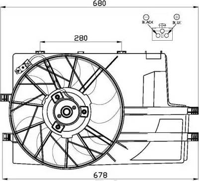 NRF 47552 - Ventola, Raffreddamento motore autozon.pro