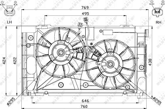 NRF 47568 - Ventola, Raffreddamento motore autozon.pro