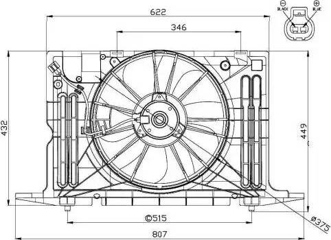 NRF 47576 - Ventola, Raffreddamento motore autozon.pro