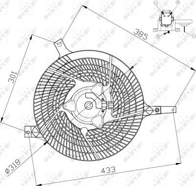 NRF 47572 - Ventola, Raffreddamento motore autozon.pro