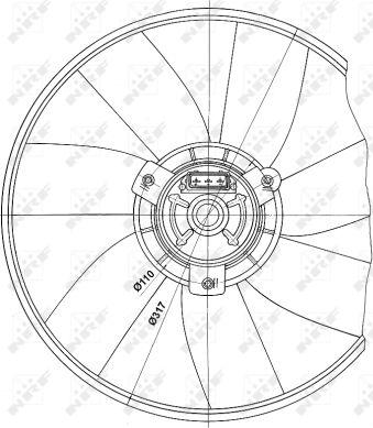 NRF 47660 - Ventola, Raffreddamento motore autozon.pro