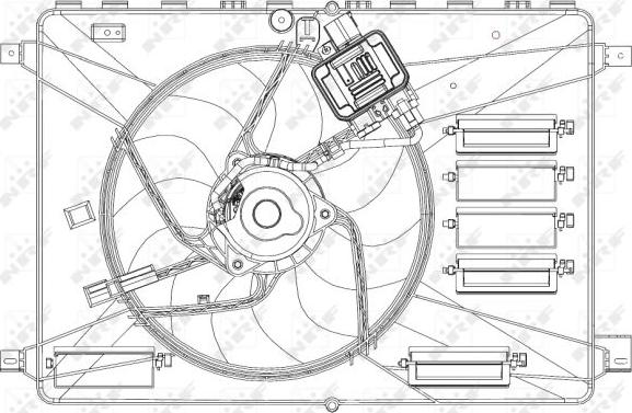 NRF 47627 - Ventola, Raffreddamento motore autozon.pro