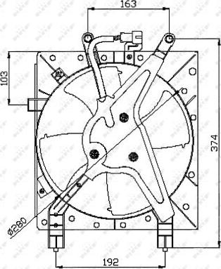 NRF 47044 - Ventola, Raffreddamento motore autozon.pro