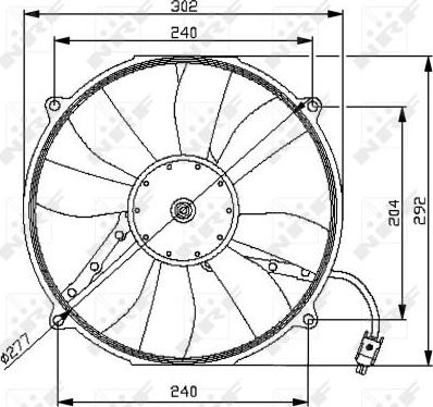 NRF 47046 - Ventola, Raffreddamento motore autozon.pro