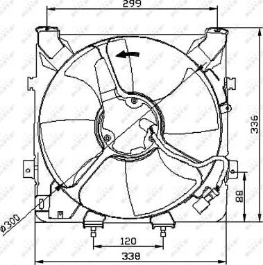 NRF 47041 - Ventola, Raffreddamento motore autozon.pro