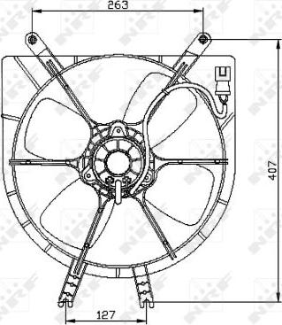 NRF 47042 - Ventola, Raffreddamento motore autozon.pro