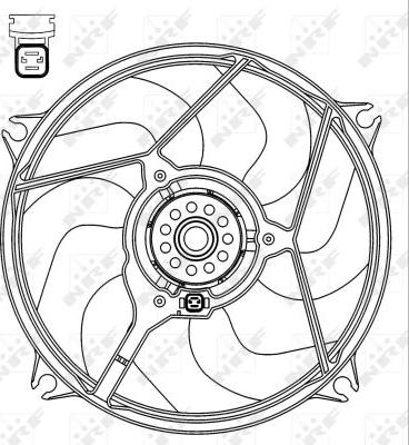 NRF 47069 - Ventola, Raffreddamento motore autozon.pro