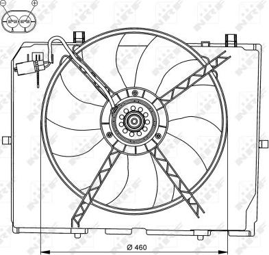 NRF 47066 - Ventola, Raffreddamento motore autozon.pro