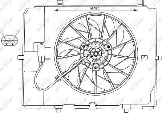 NRF 47067 - Ventola, Raffreddamento motore autozon.pro