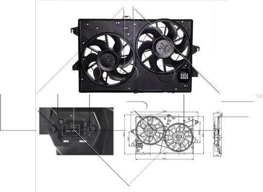 NRF 47003 - Ventola, Raffreddamento motore autozon.pro