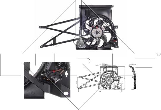 NRF 47013 - Ventola, Raffreddamento motore autozon.pro