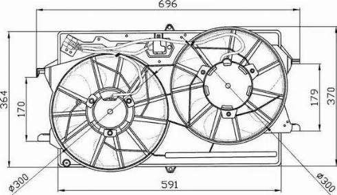 NRF 47035 - Ventola, Raffreddamento motore autozon.pro