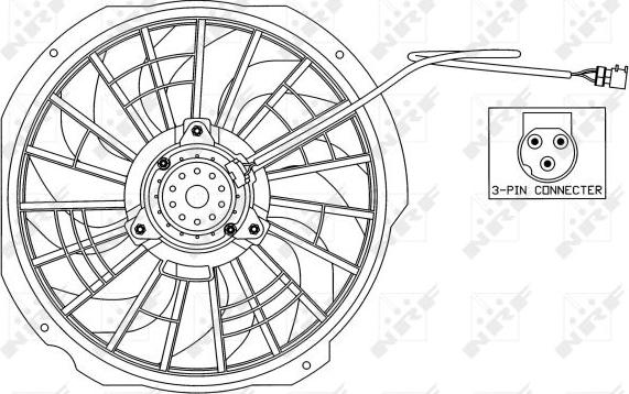 NRF 47025 - Ventola, Raffreddamento motore autozon.pro